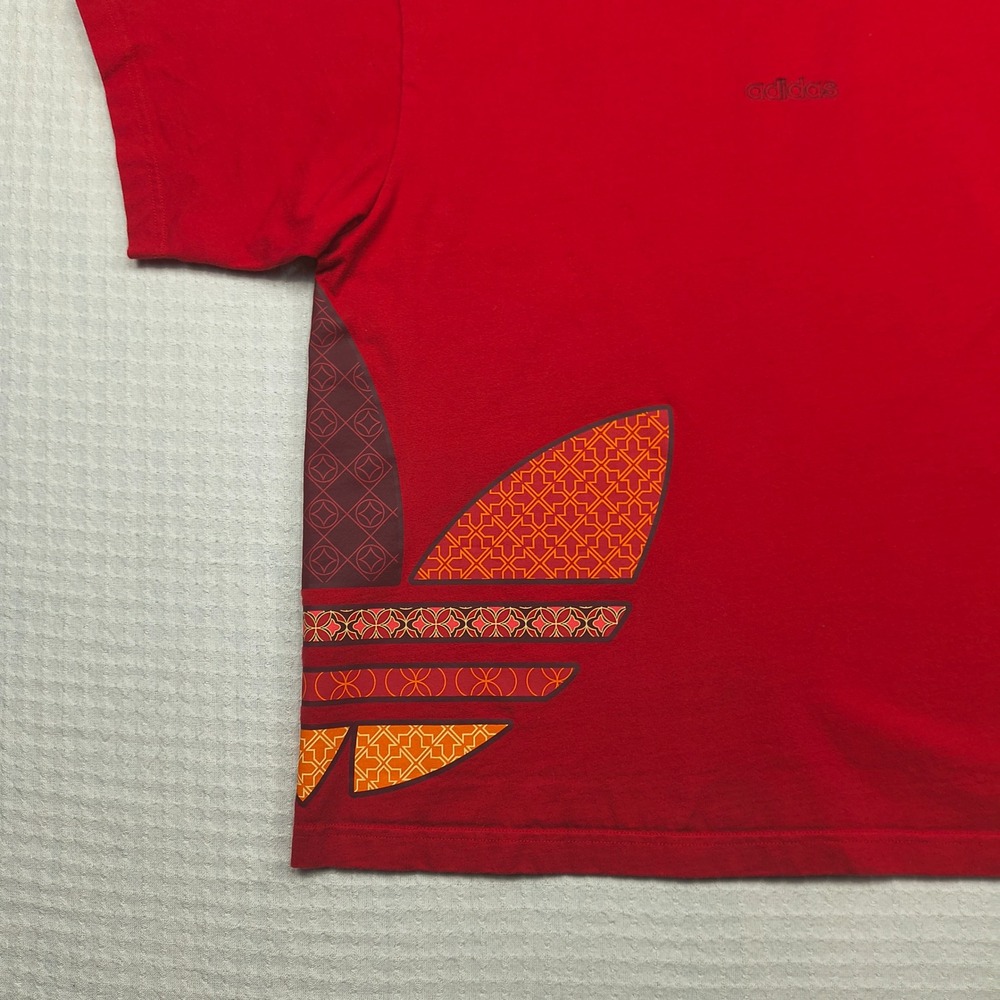 Adidas Originals Mens Red Trefoil Graphic T-Shirt XL Chinese New‎ Year Spellout - Picture 9 of 11